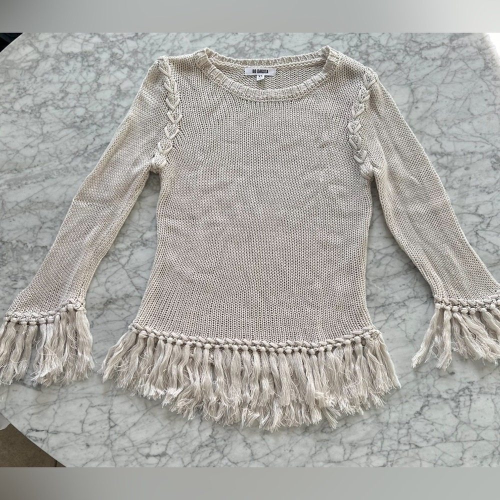 Girls Fringe Sweater SZ XS